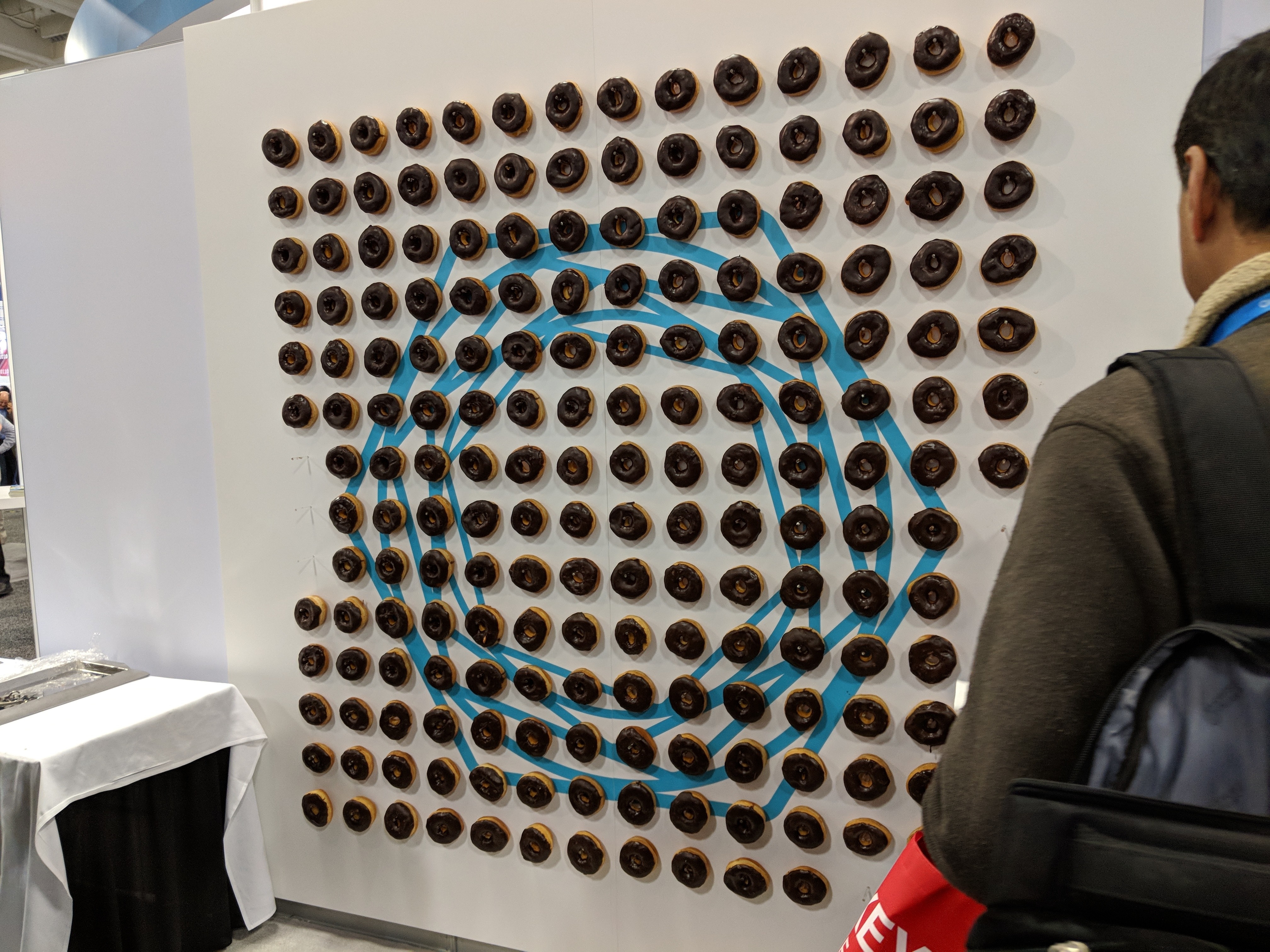 More tradeshow shenanigans: a donut wall