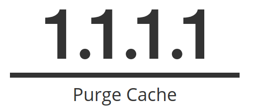 Cloudflare DNS and purge item