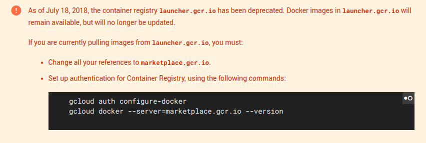 PSA: launcher.gcr.io is not being maintained