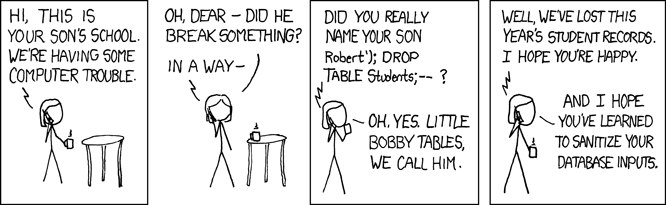 Bobby Tables Meets Password Breach